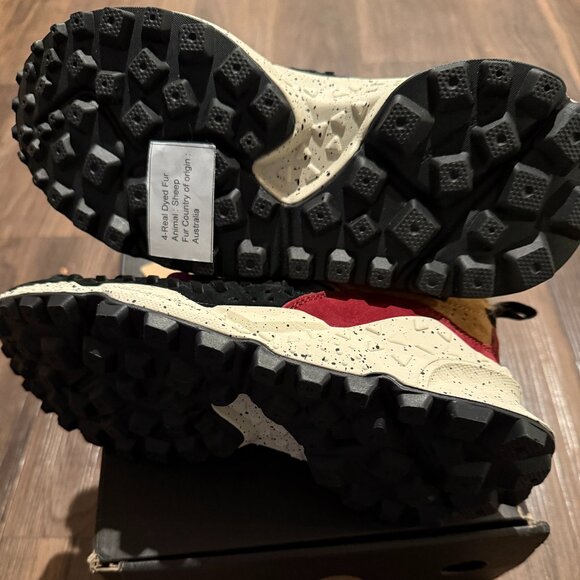 FLOWER MOUNTAIN Shearling Bootie Sneakers - Size EUR 38 - Size 7 / 7.5 - Picture 14 of 16